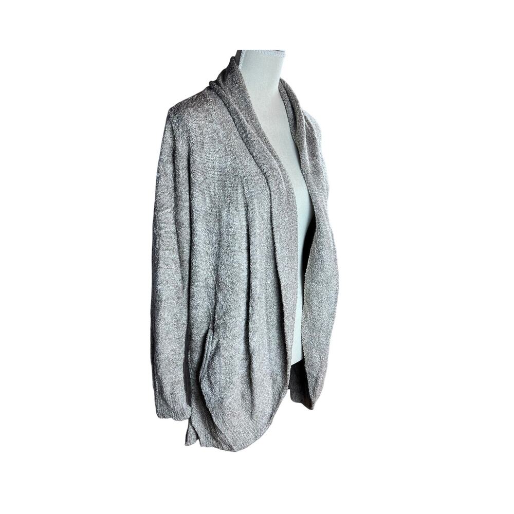 Barefoot Dreams CozyChicLite Oatmeal Cardigan Size Medium Luxe Lounge Longline